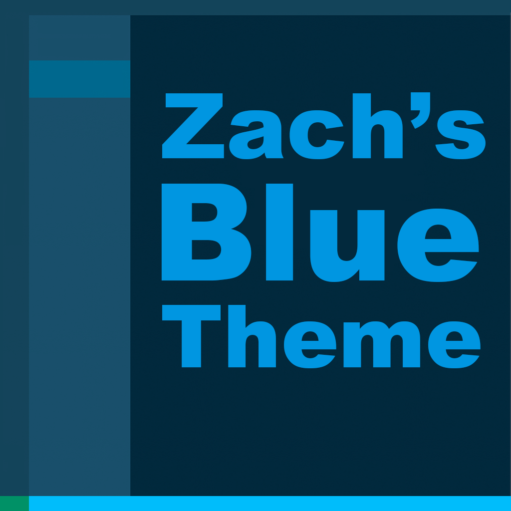 Zach's Blue Theme